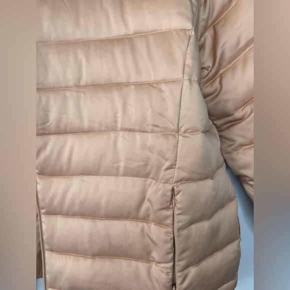 Elisabetta Franchi Peach Quilted Crop Coat - Size 46 (US 10) - Picture 7 of 17